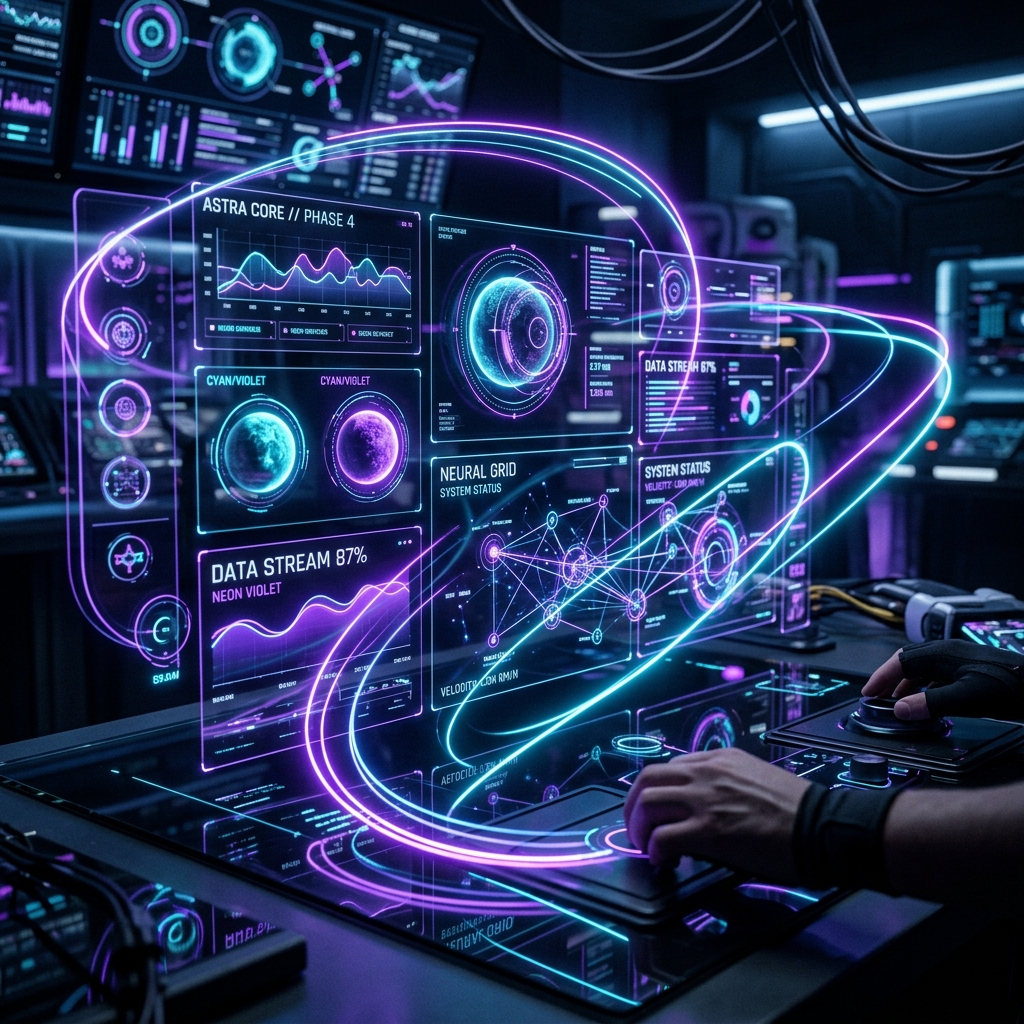 Futuristic UI Animation